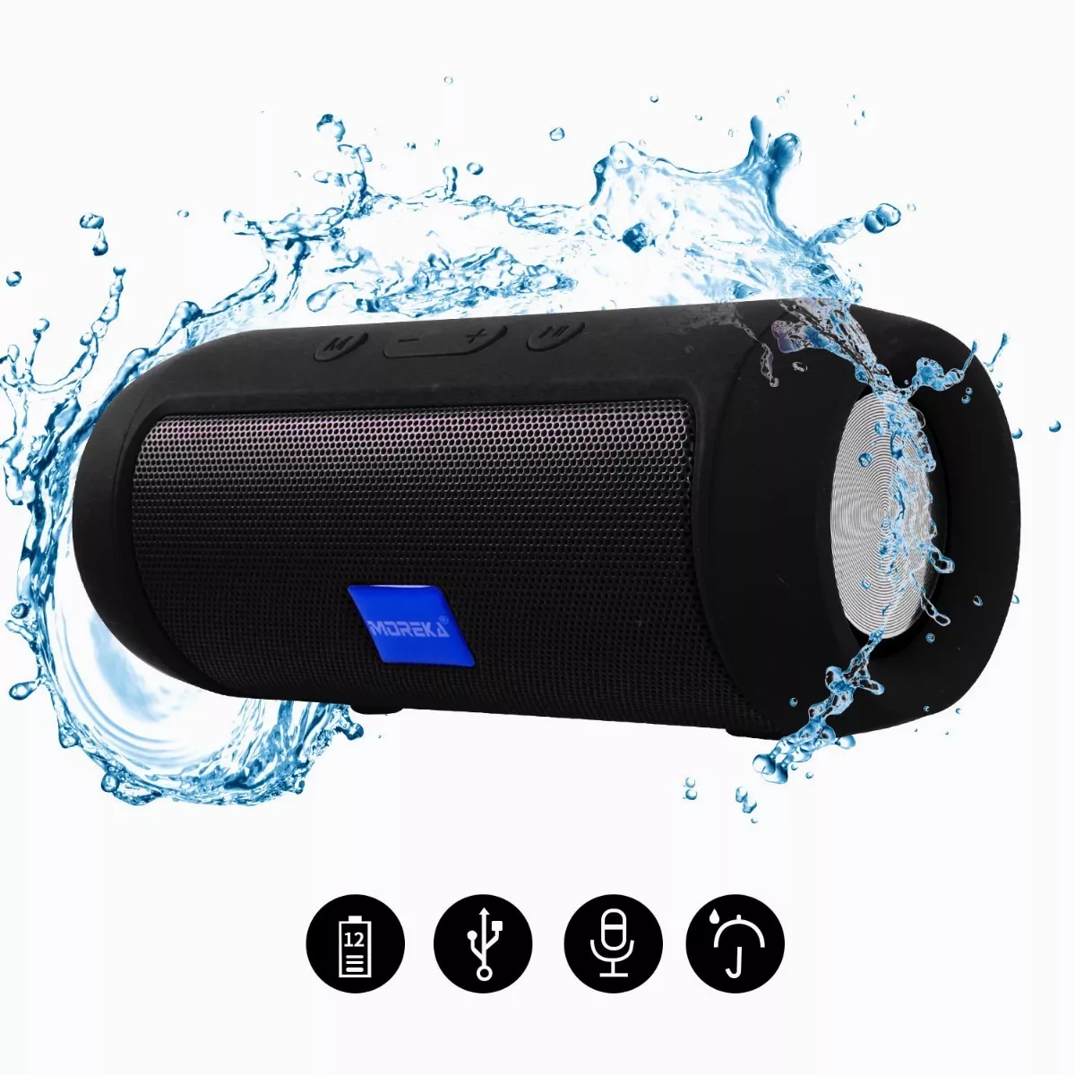 Bocina Bluetooth Portátil,mini Bocina Altavoz Bluetooth 5.1 Negro