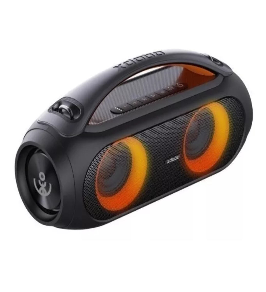Bocina Plus portátil con bluetooth waterproof negra y gris