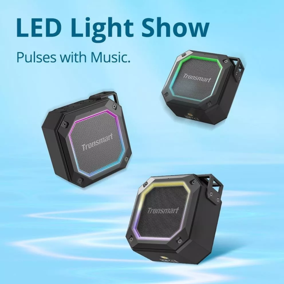 Tronsmart 2 Parlante Bluetooth 5.3 Portatil Acuatico Negro