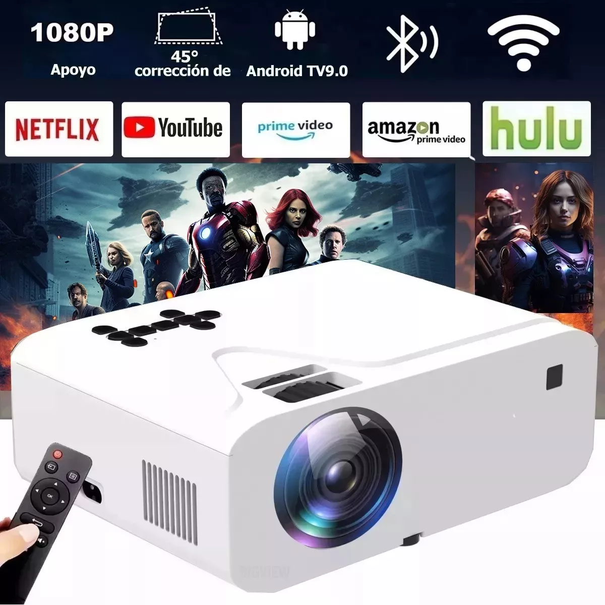 Proyector mini BIGVIEW T01 5000lm blanco 100V/240V Blanco