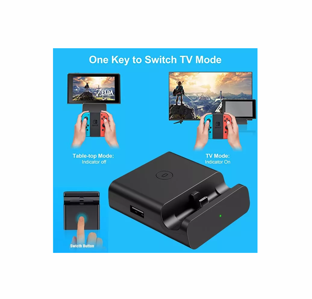 Base De Tv 4k Para Nintendo Switch/ Oled Negro