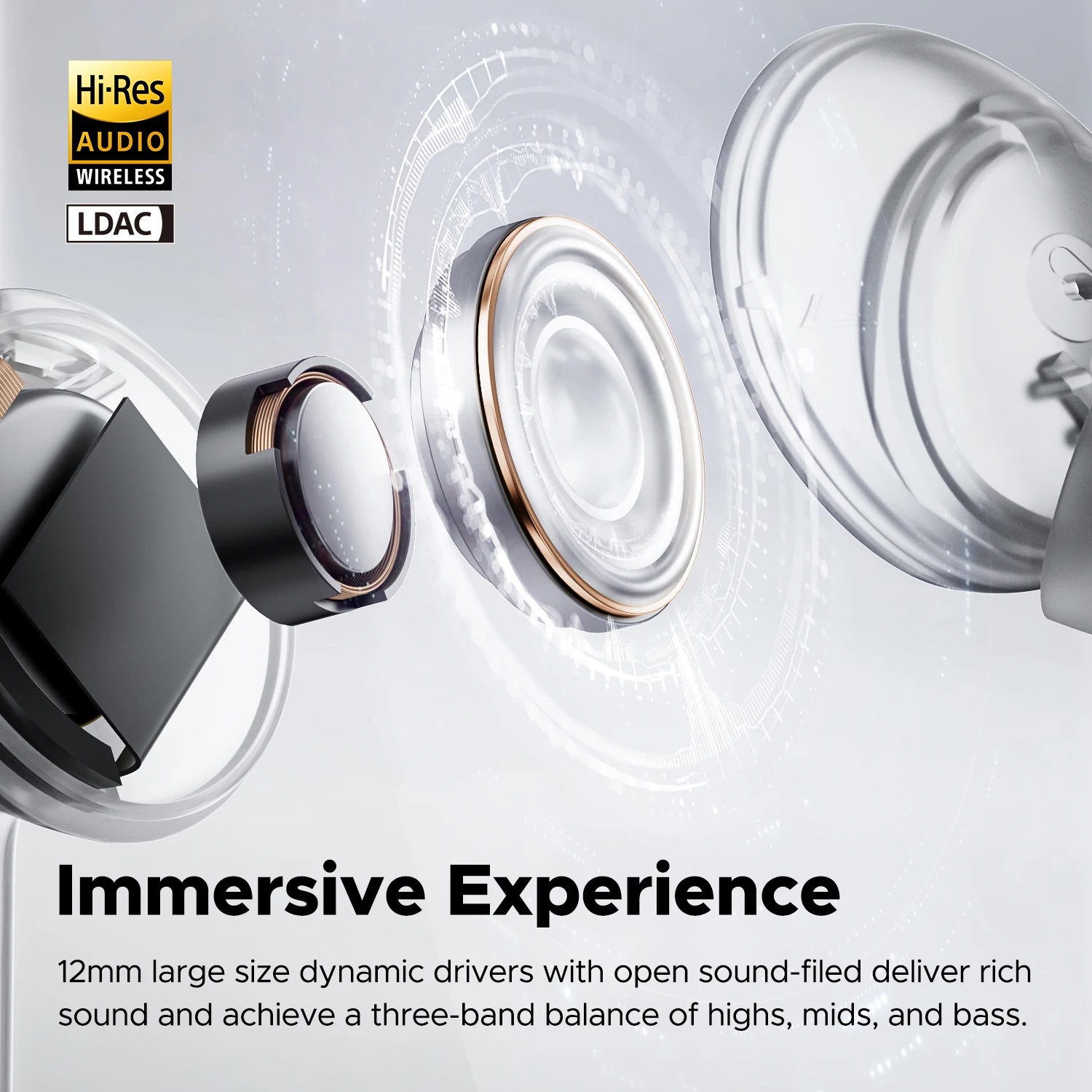 Audifonos Inalámbricos SoundPEATS Capsule3 Pro Hi-Res Bluetooth 5.3 52 horas Black