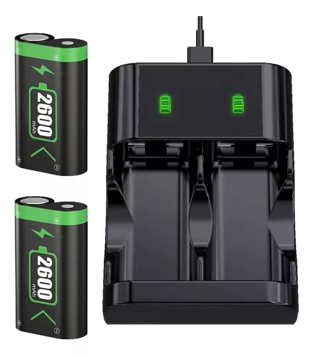 Batería Recargable Para Mando Xbox One/s/x/elite, 2x2600mah Negro