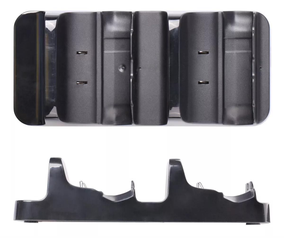 Carga Y Juega Base Cargadora Doble Para Controles Xbox Negro