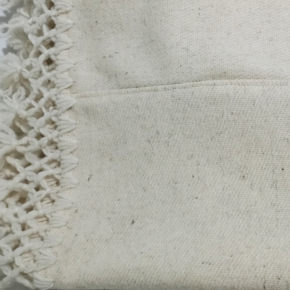 Capa Abrigo Kimono lana natural color veige