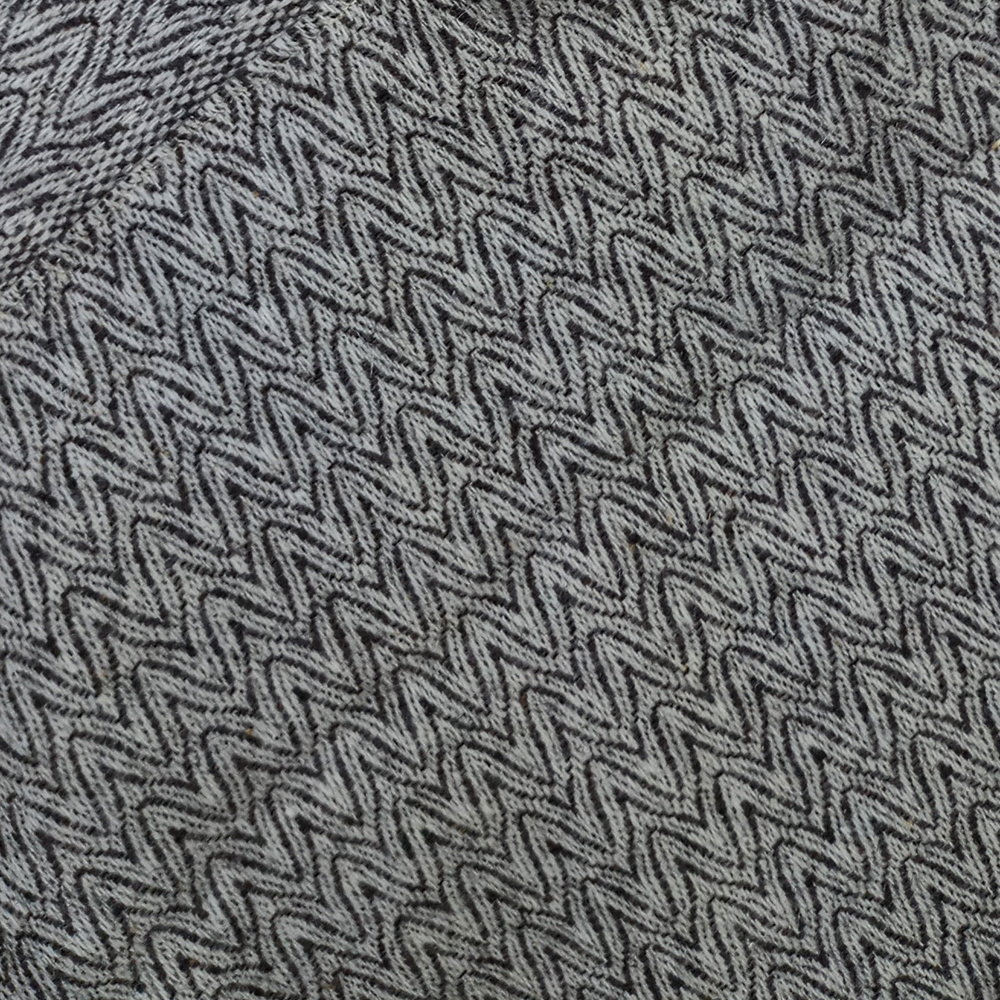 Capa Kimono con cuello tejido de lana natural de oveja 