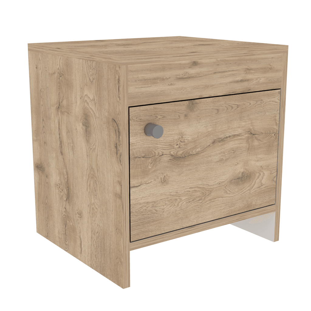 Buró Tutto, Macadamia y Blanco, con Cajón Para Guardar Objetos Ideal Para Espacios Reducidos