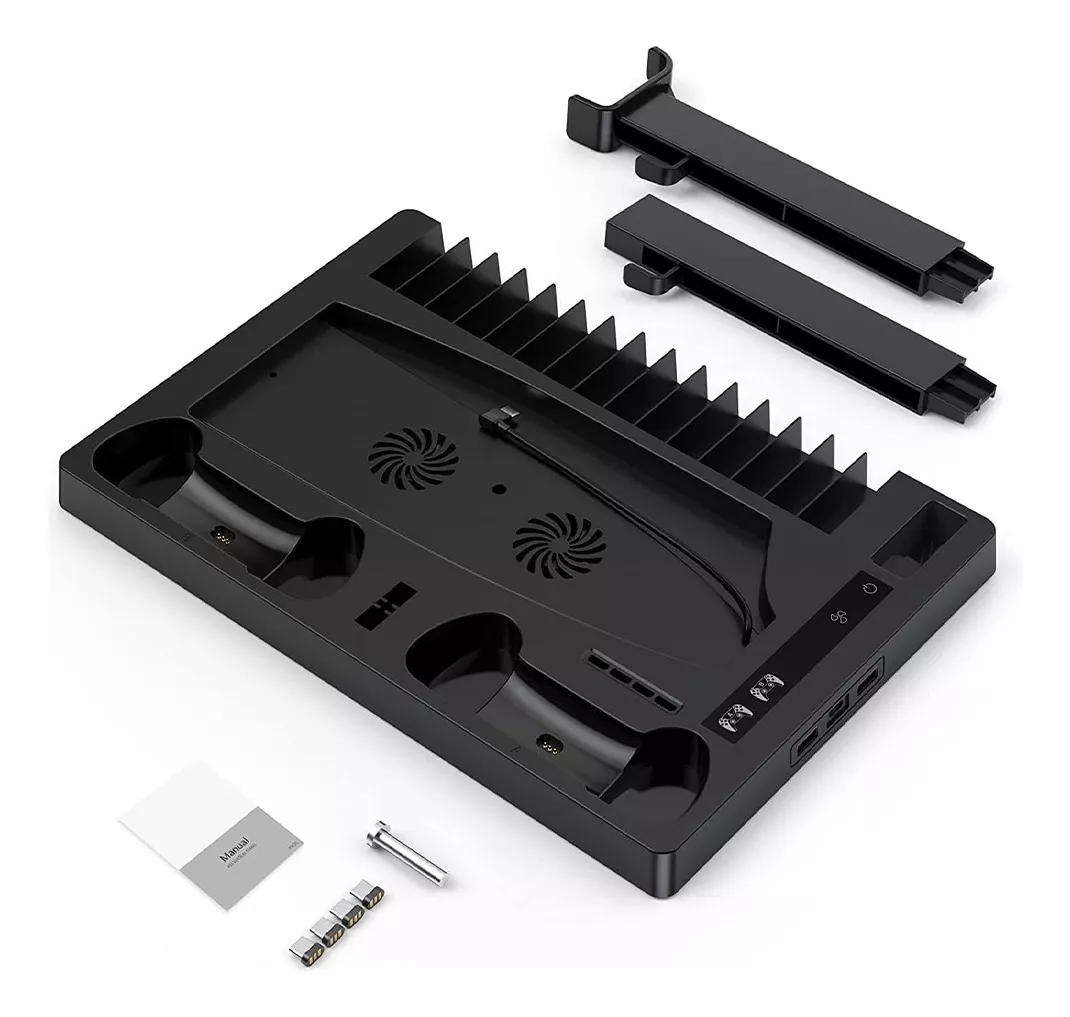 Ps5 Base De Carga Y Refrigeración Negro