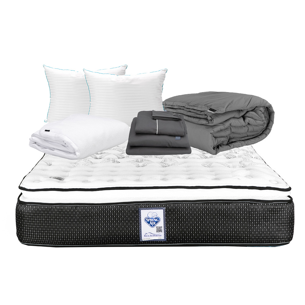 Colchón Matrimonial Spring Air Donovan Con Blancos