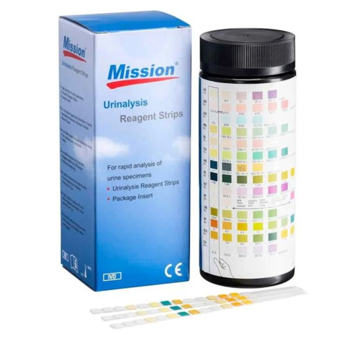 Tiras Medidoras De Uroanálisis Mission 10 Parámetros - C/100