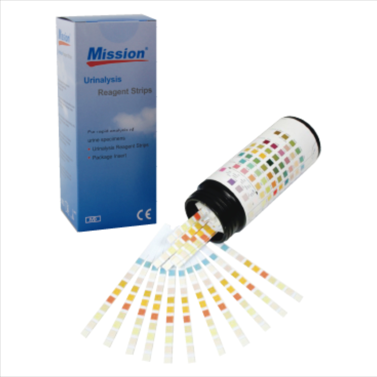 Tiras Medidoras De Uroanálisis Mission 10 Parámetros - C/100