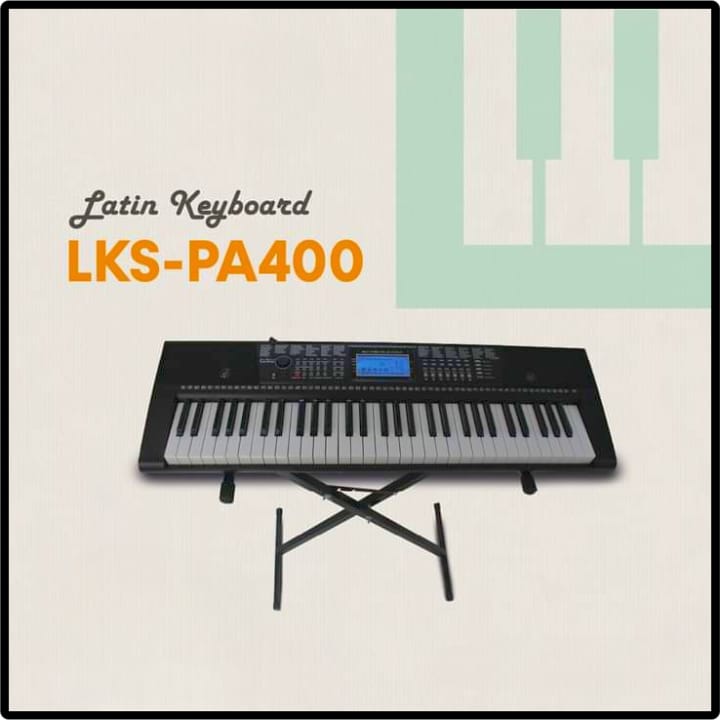 Teclado Musical Latin Keyboard Lks-pa-400 61 Teclas Negro