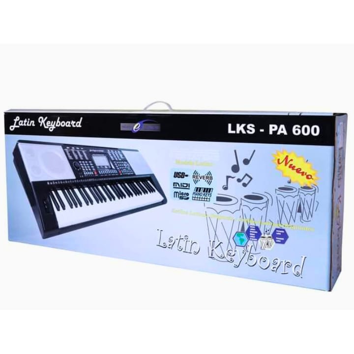 Latin Keyboard Pa-600 Teclado De 61 Teclas Con Sensibilidad