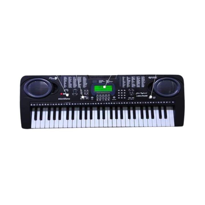 Teclado Musical De 54 Teclas Color Negro Latin Keyboard Lks-pa-08-BK