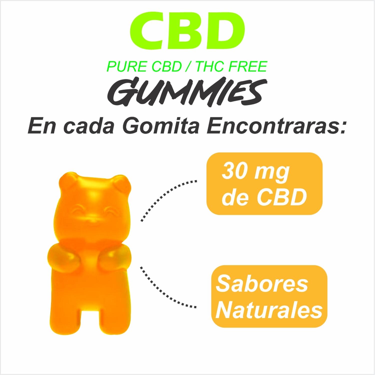 Gomitas de CBD Premium Sabor Naranja 450 mg 15 gomitas