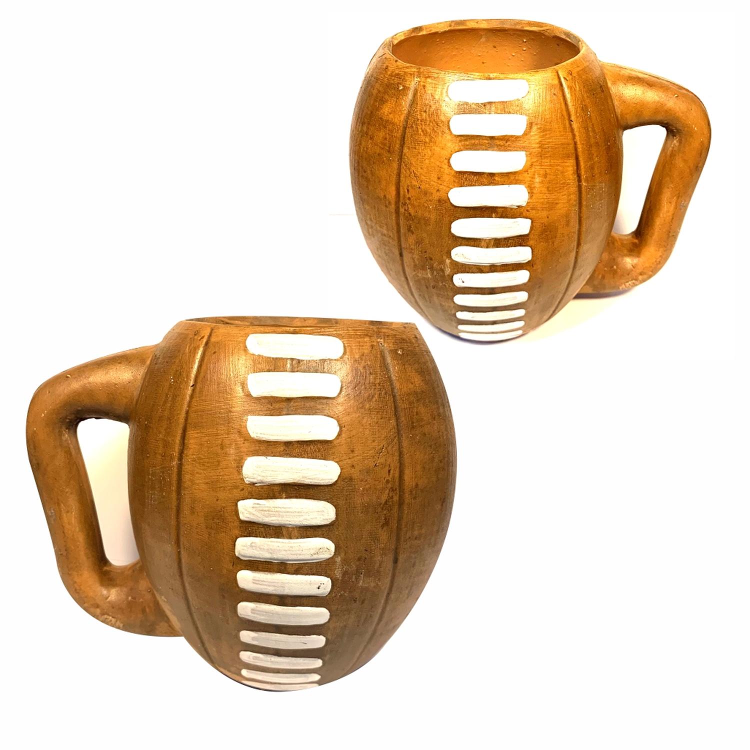 TARRO DE BARRO BALON AMERICANO HECHO A MANO 6 PIEZAS MEDIDA 11 DIIAMETRO X 16 ALTO