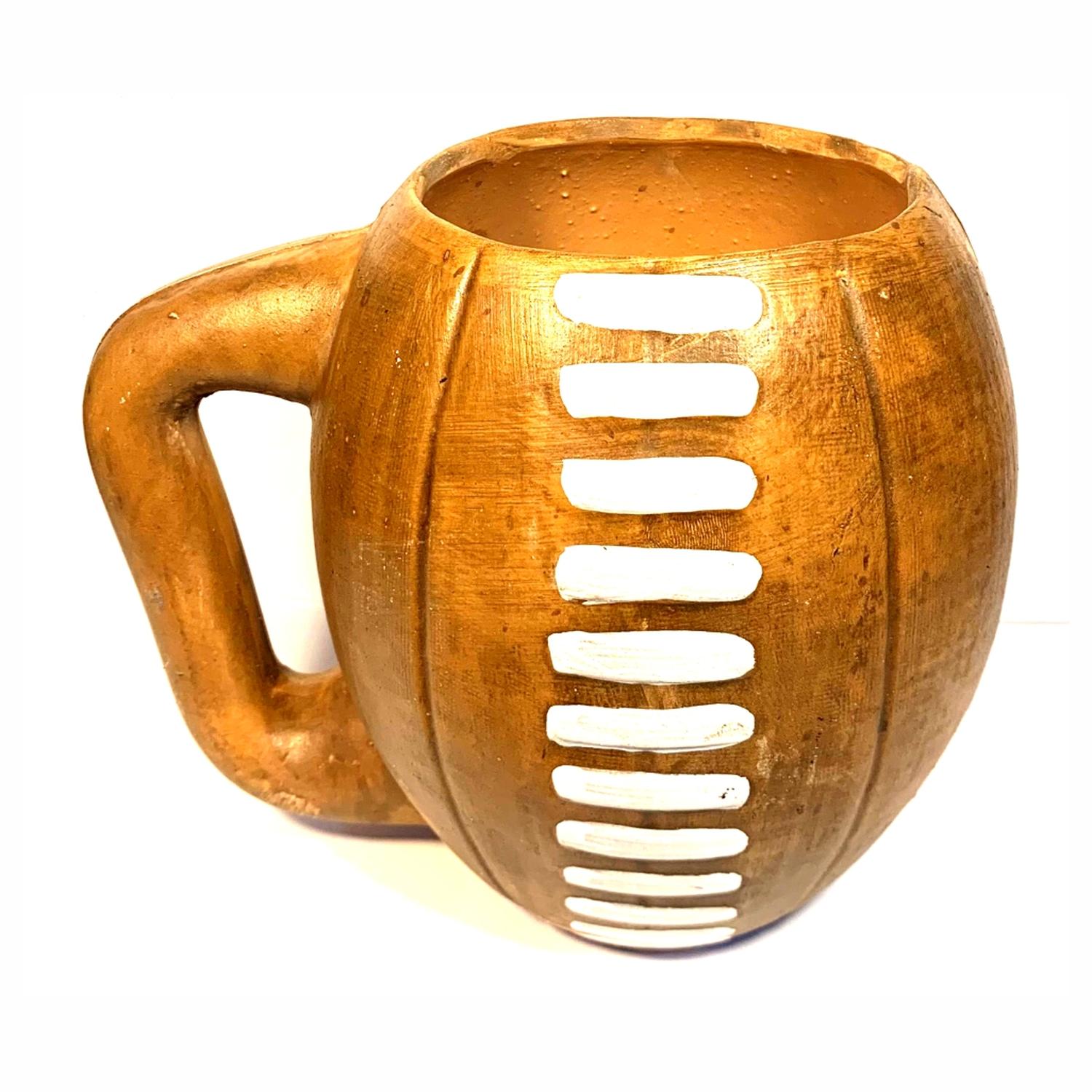 TARRO DE BARRO BALON AMERICANO HECHO A MANO 6 PIEZAS MEDIDA 11 DIIAMETRO X 16 ALTO