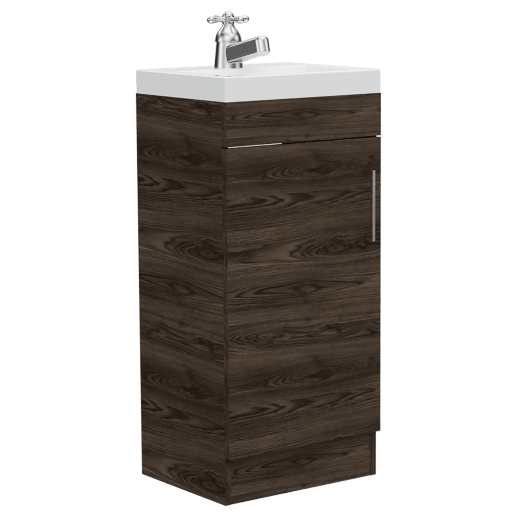 Mueble Lavamanos Oporto, Color Chocolate