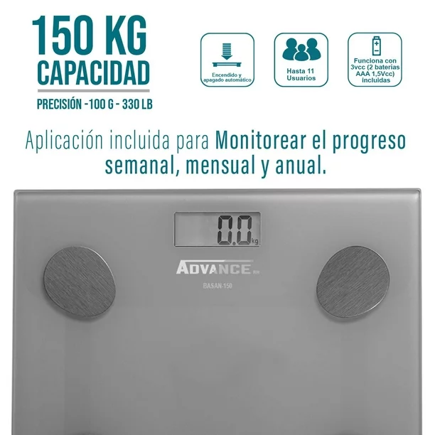 Báscula de Análisis Corporal para el baño BASAN-150 Rhino