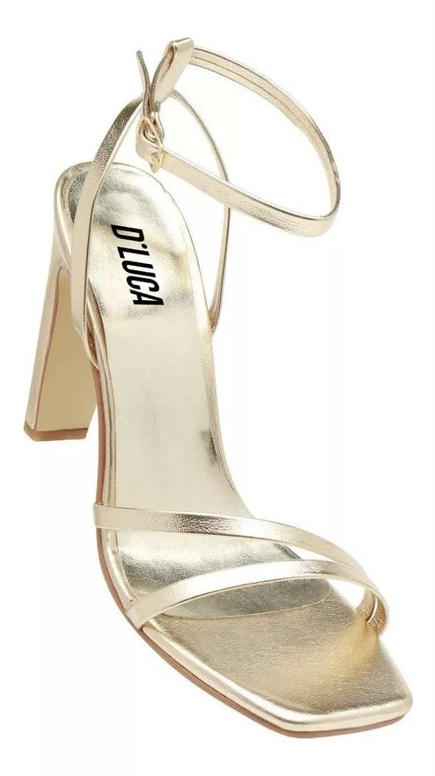 Sandalias de tacón color blanco elegantes para toda ocacion