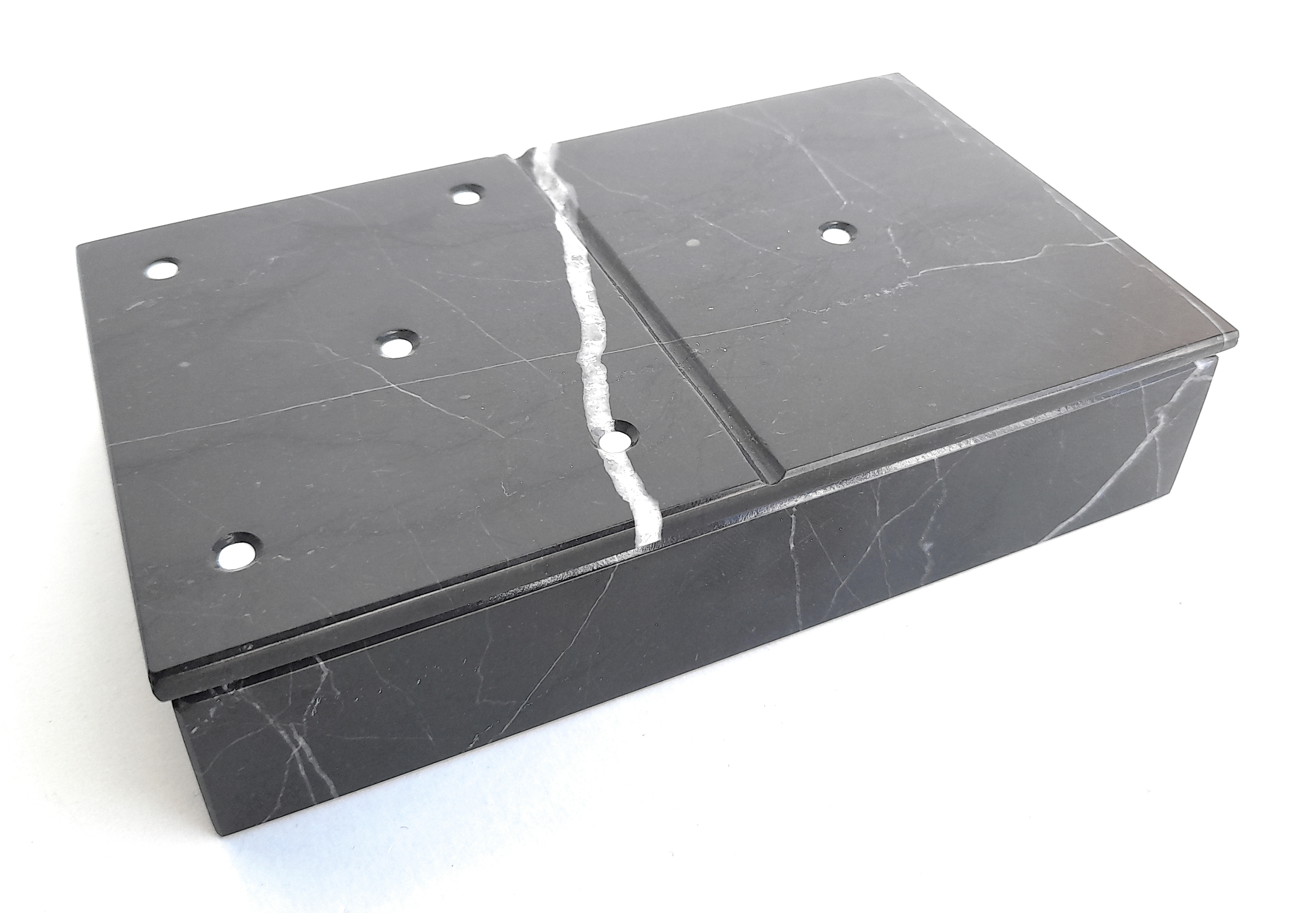 Domino de Marmol Negro Elegancia y distincion para regalar