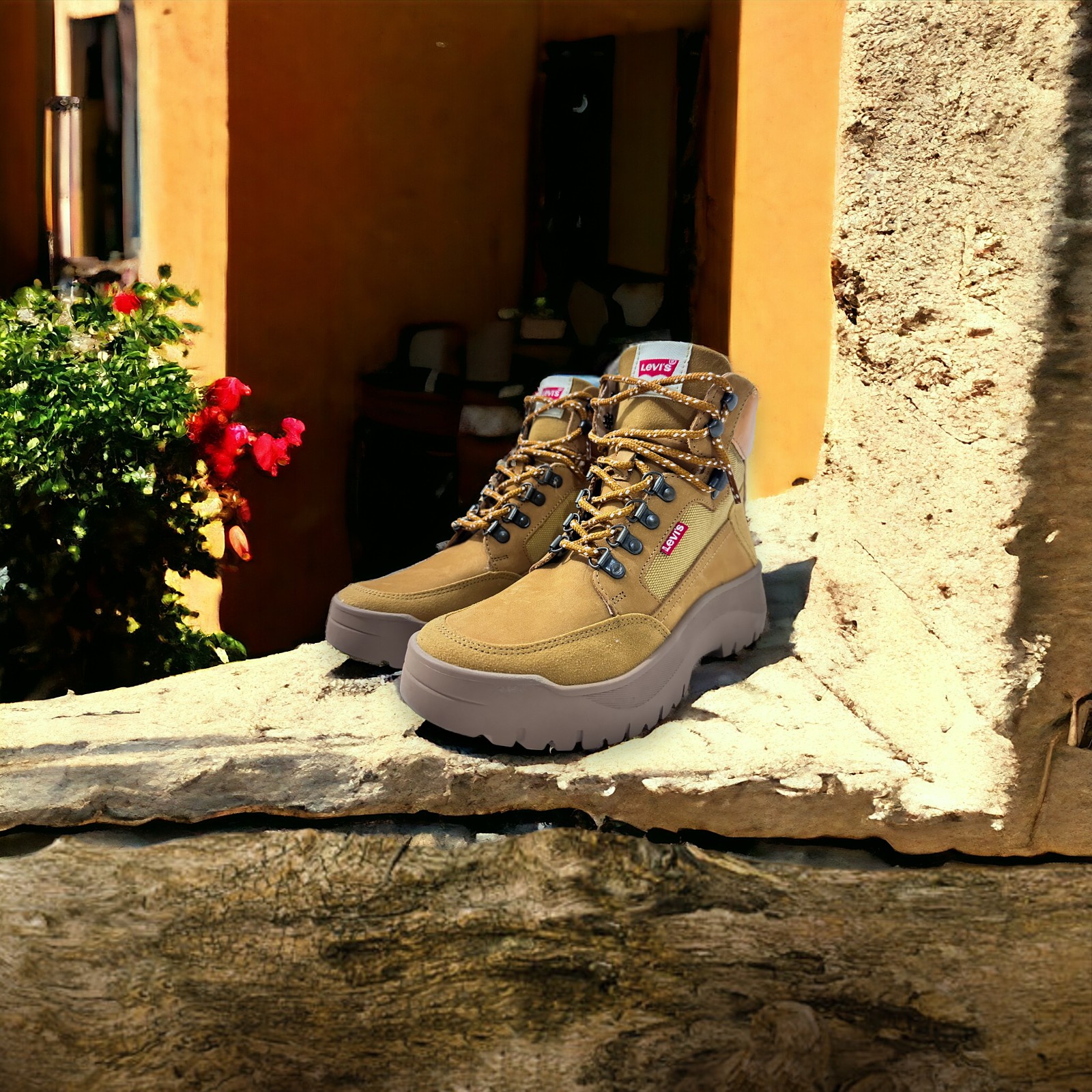 Botas color miel Modelo Nobuck Levi's para Mujer