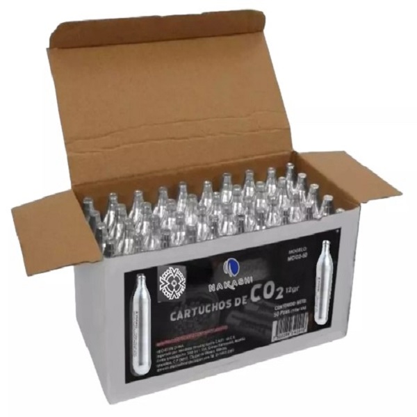50pack Tanques Cartuchos Co2 Mendoza 12g Pistolas Y Rifles