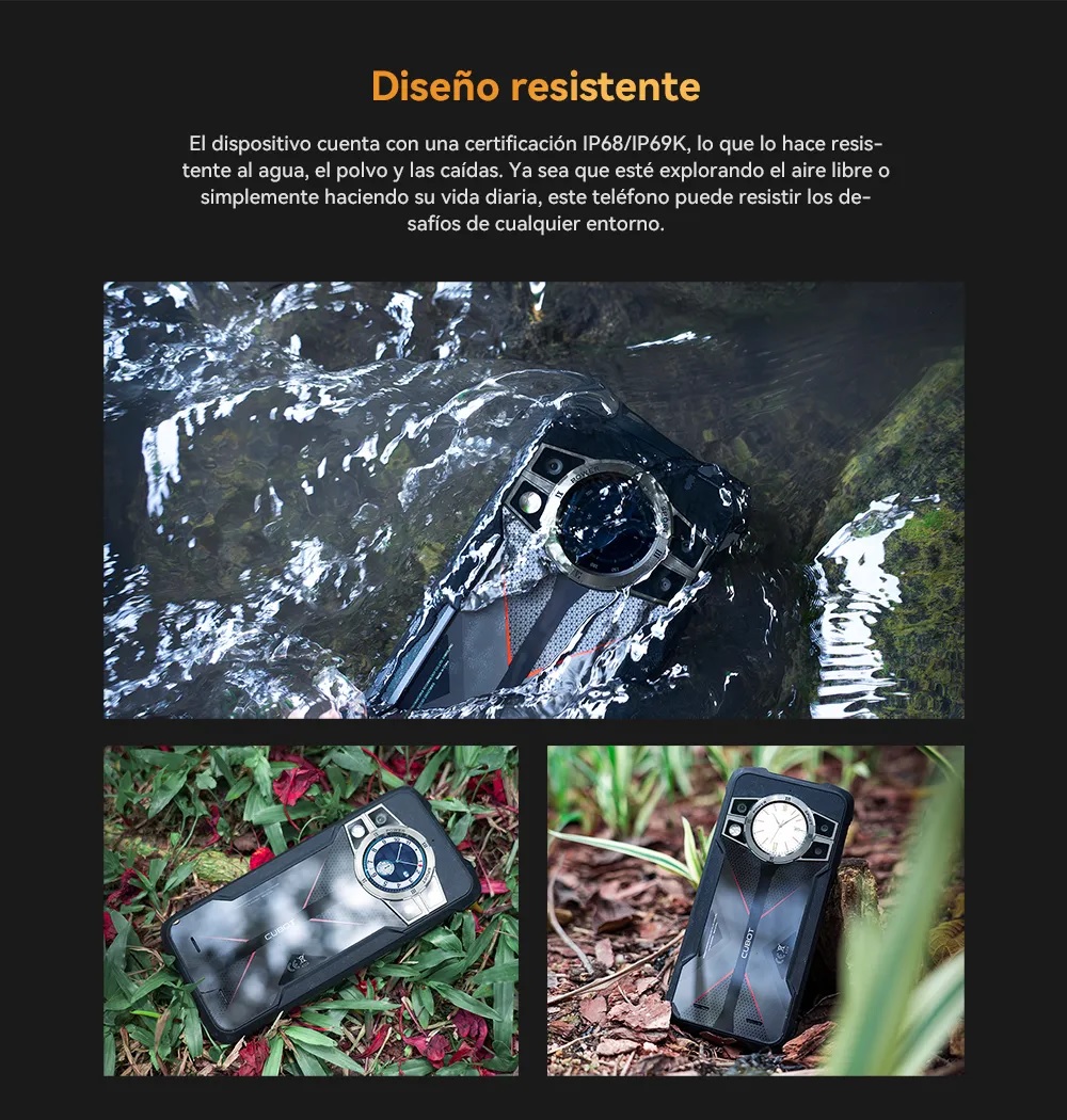 Cubot KingKong 9 24GB RAM(12GB+12GB extendidos) 256GB Helio G99 FHD 120Hz IP68