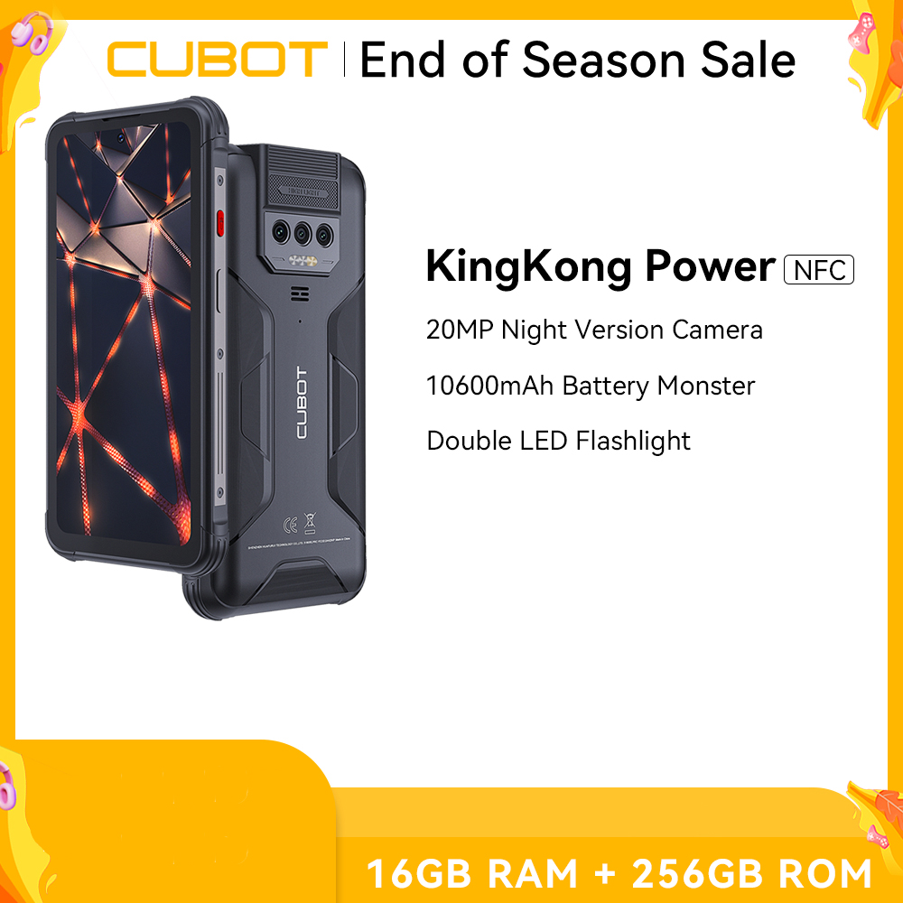 Cubot KingKong Power Android 13 16GB RAM (8GB + 8GB ampliados) 256GB 10600 mAh 33W