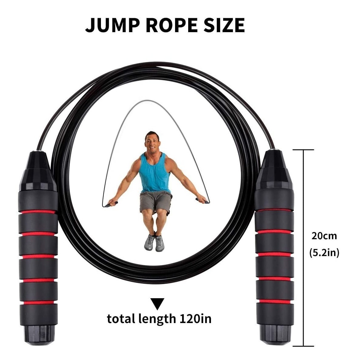 Pack 2 Cuerdas De Espuma Para Saltar Para Ejercicio Color Verde