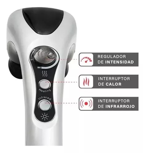 Masajeador Eléctrico Doble Cabeza Infrarrojo Cuerpo Completo