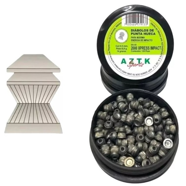 Aztk Rifle 5.5 Killer Nitro Camu* Mira 3-9x40 * 240 Diábolos