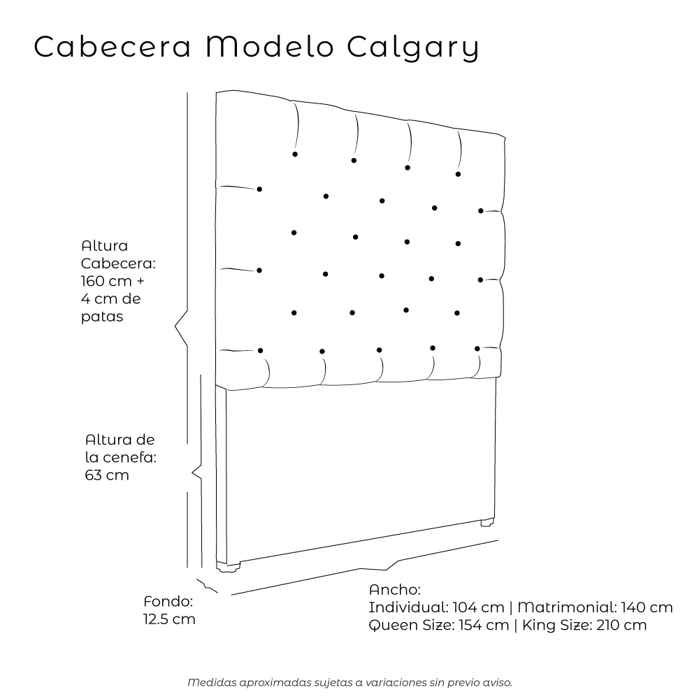 Cabecera King Size Dicasa Calgary Negro