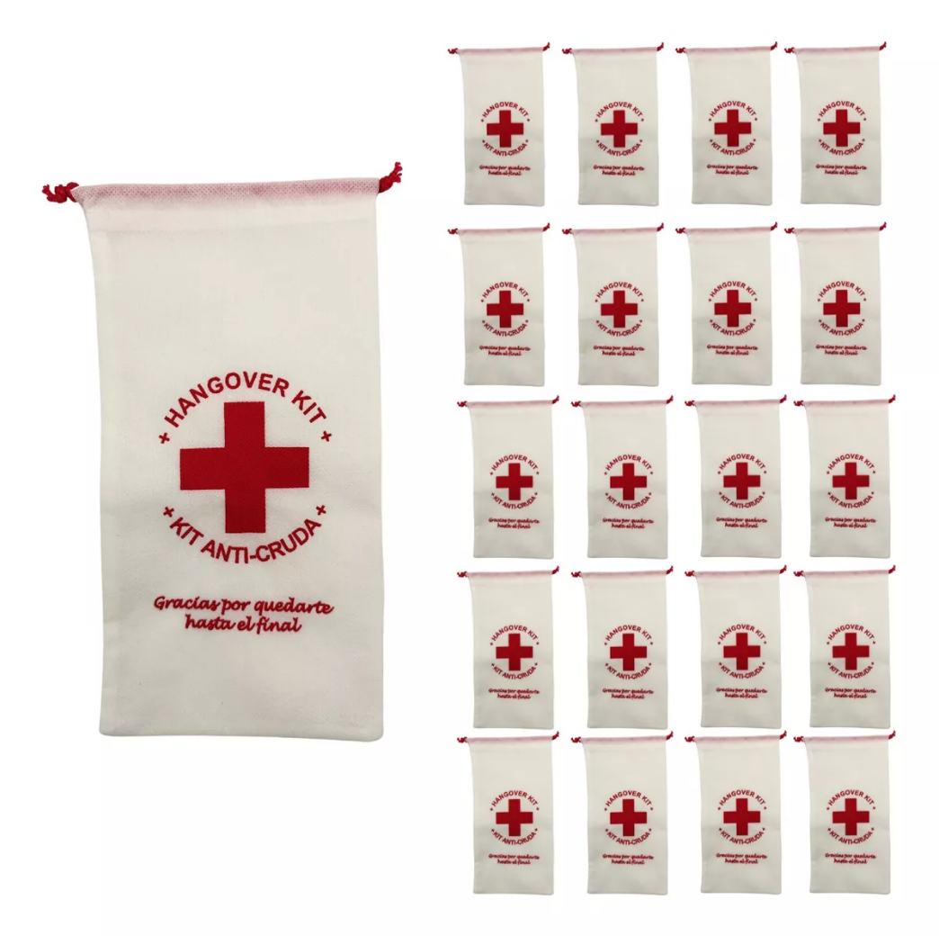 Bolsa Para Kit Anticruda Boda Amigos 20 Piezas