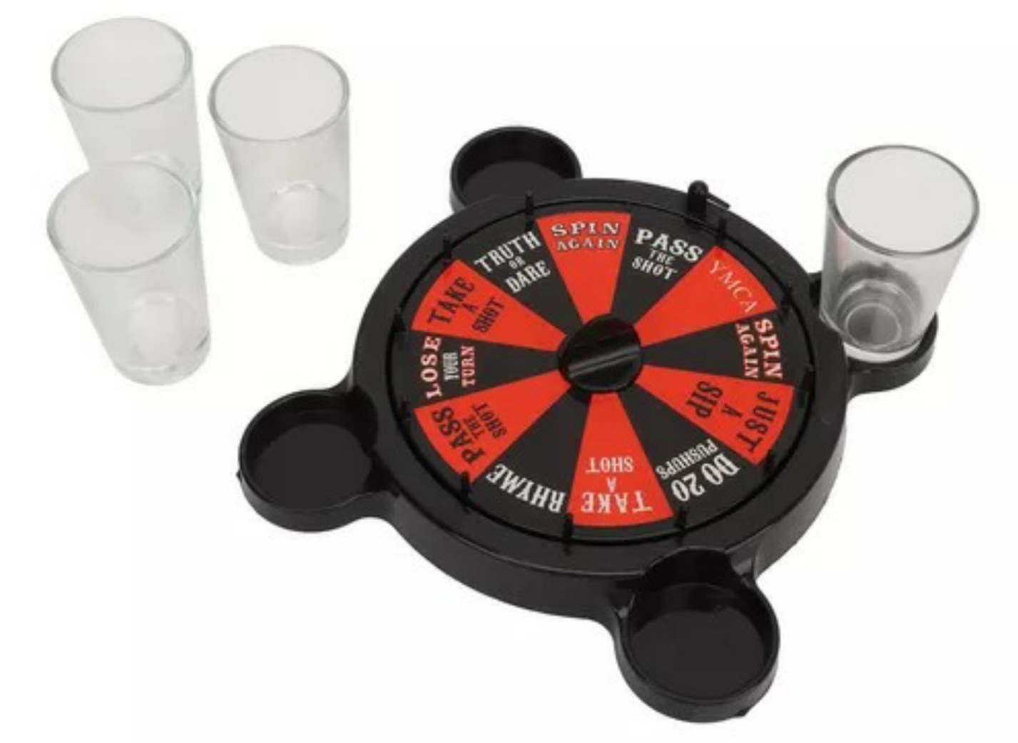  Juego De Ruleta Juego De Mesa Con 4 Vasos Para Shots .