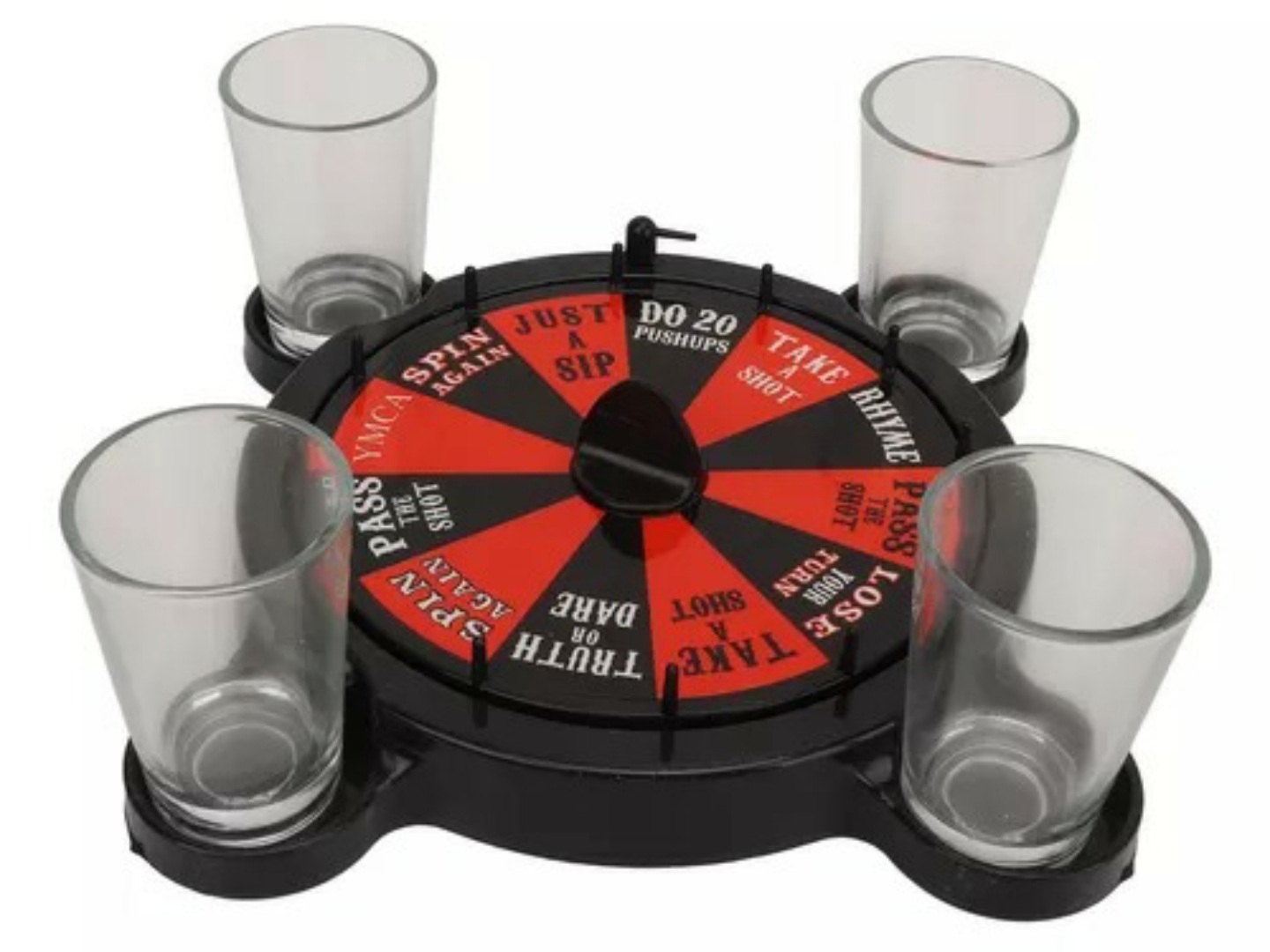  Juego De Ruleta Juego De Mesa Con 4 Vasos Para Shots .