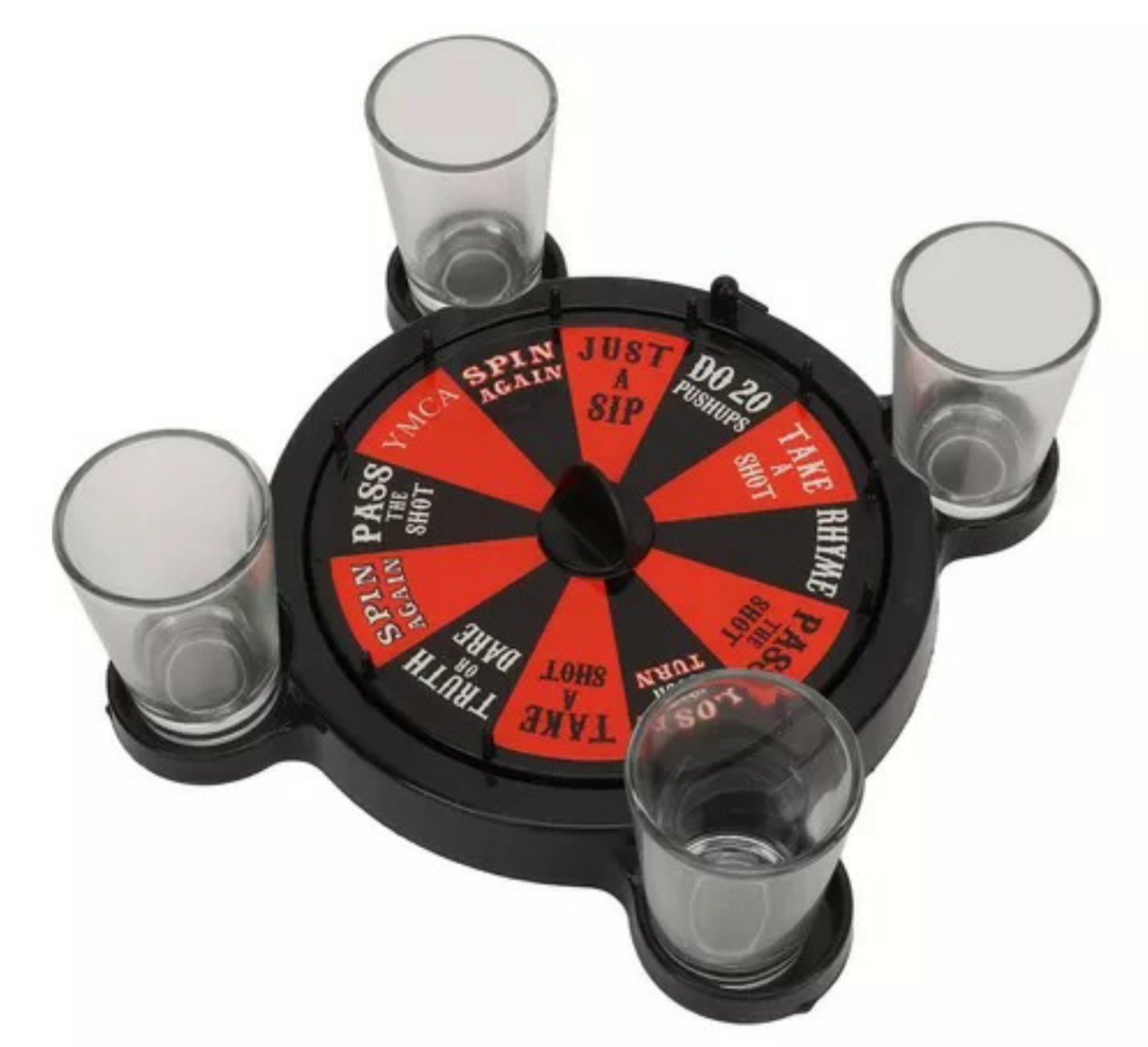  Juego De Ruleta Juego De Mesa Con 4 Vasos Para Shots .