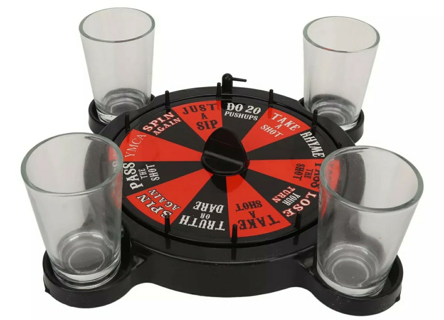  Juego De Ruleta Juego De Mesa Con 4 Vasos Para Shots .