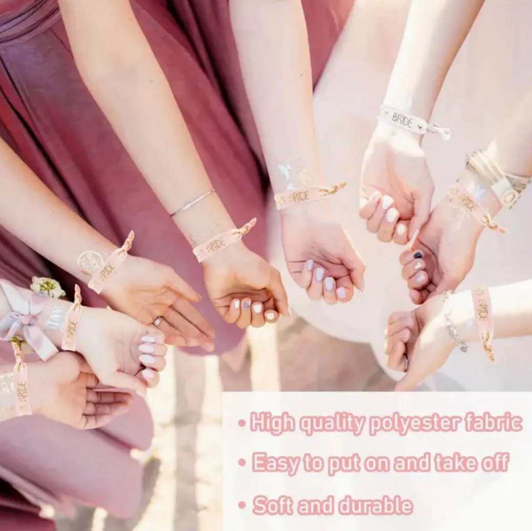 Pulseras Despedida De Soltera Team Bride 11 Piezas