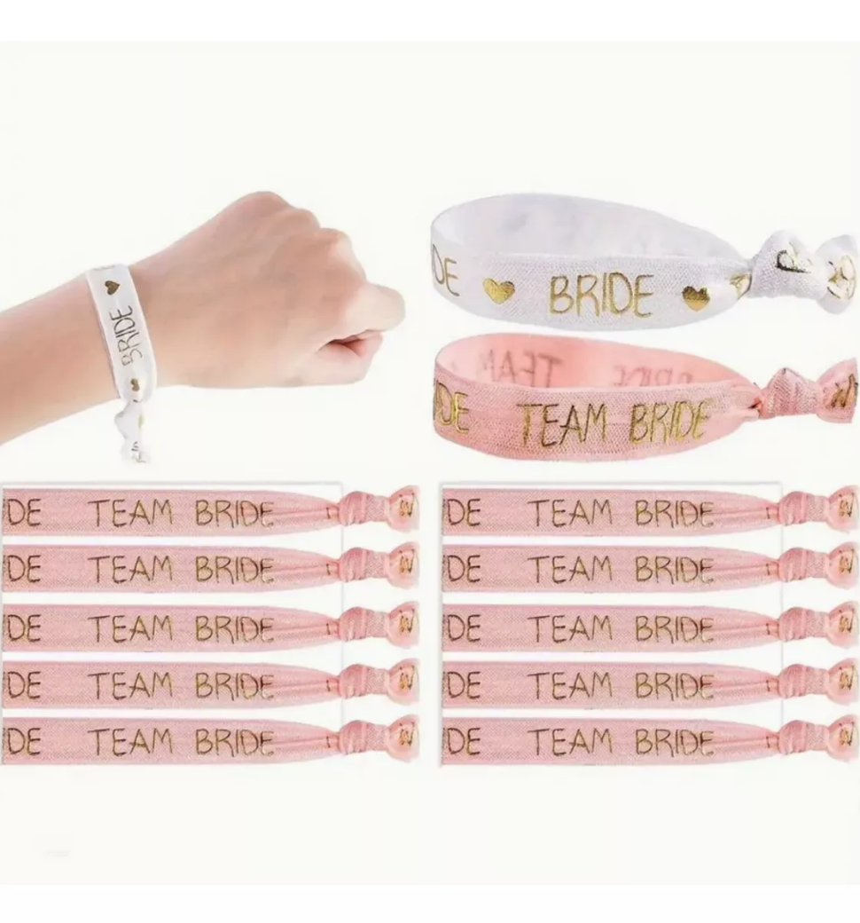Pulseras Despedida De Soltera Team Bride 11 Piezas