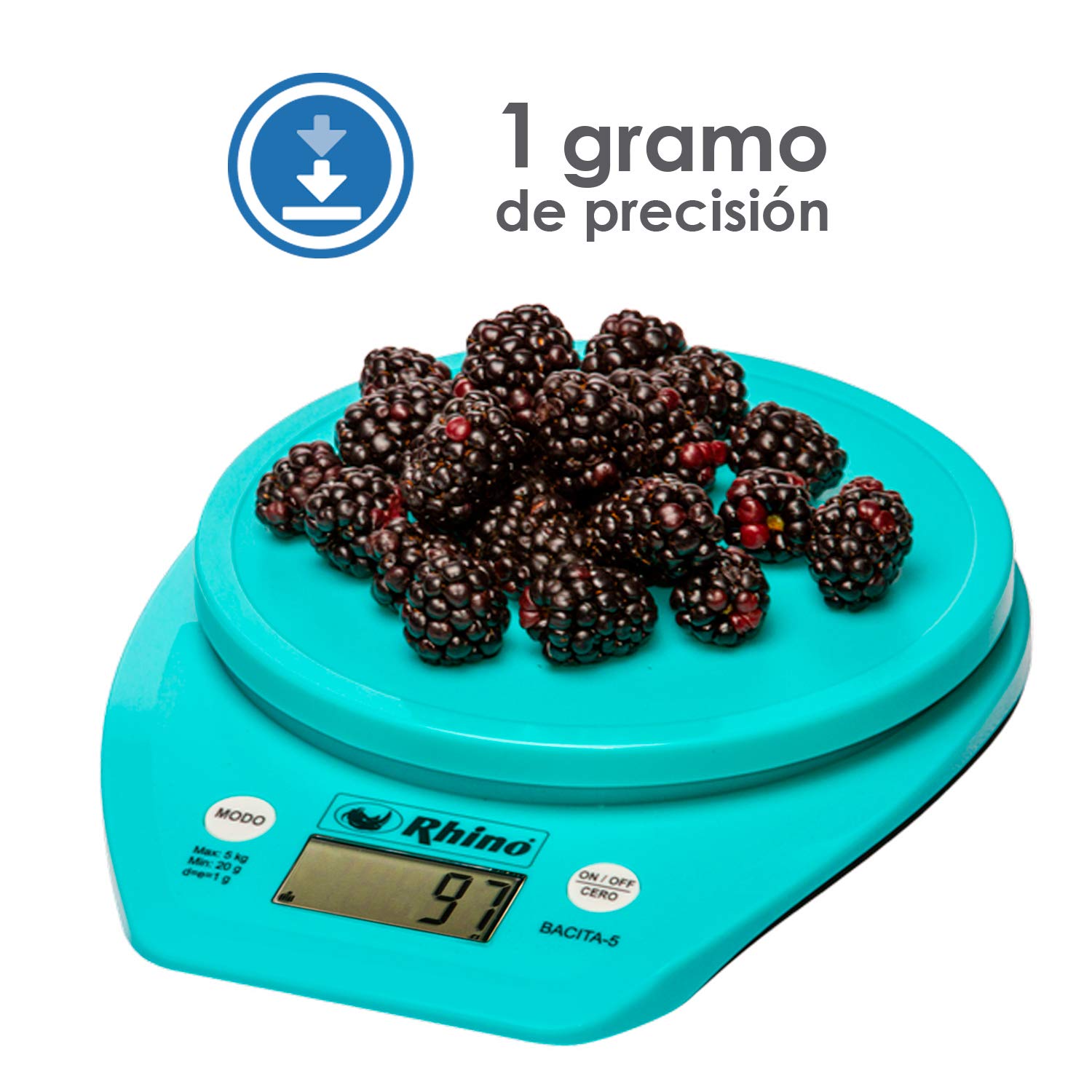 Báscula Electrónica de Cocina con tazón BACITA-5 Rhino