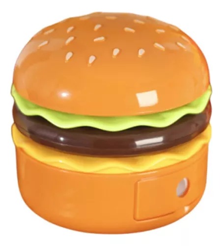 Linda Lámpara De Escritorio Para Niños, Hamburguesa Recargable.