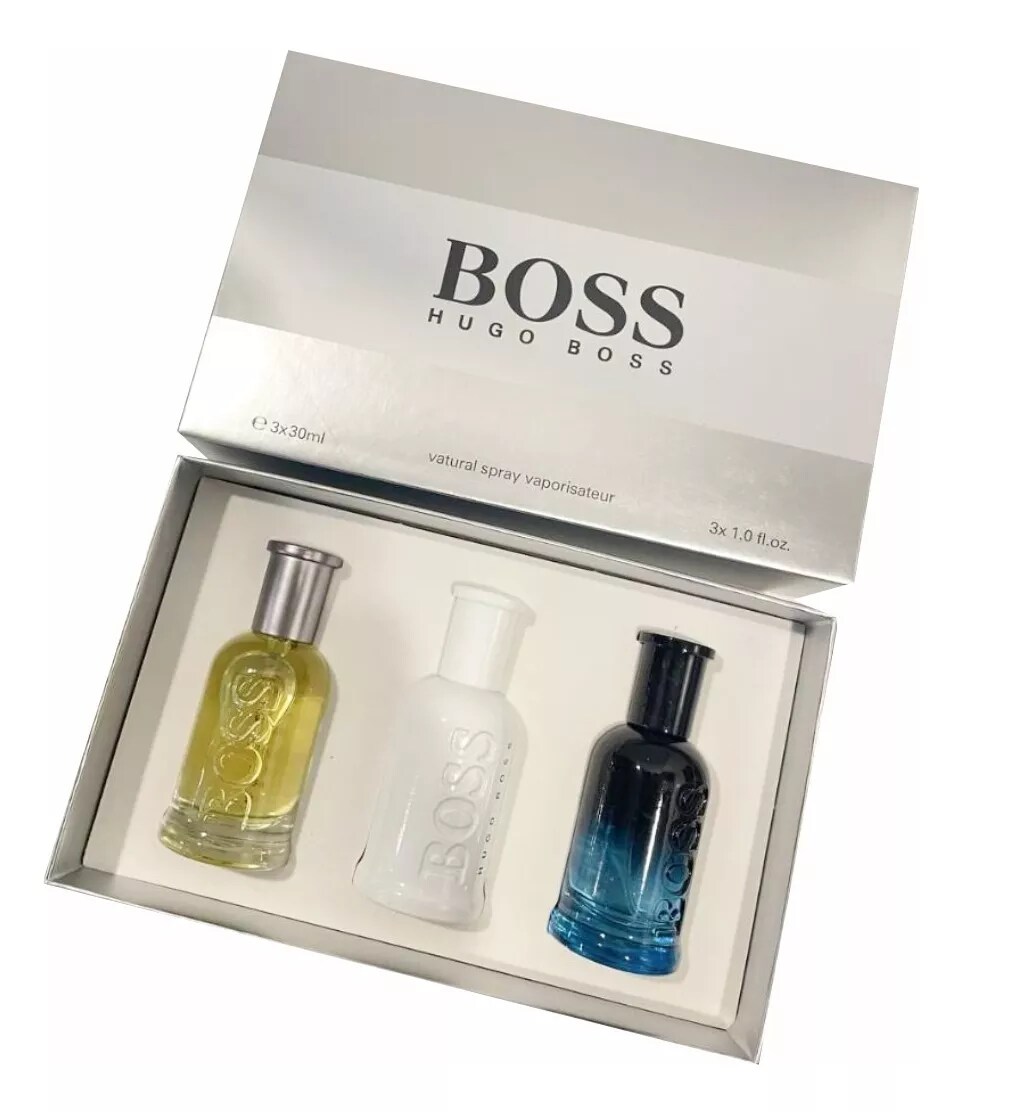 Kit Perfume Boss Hugo Boss 3x30 Ml Bottled Night Unlimited