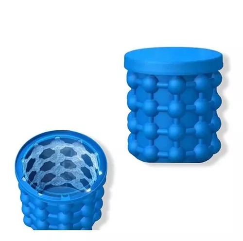 Cubeta Contenedor De Hielos De Silicona Ice Cube 120 Hielos.