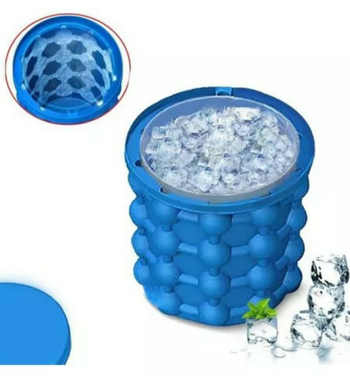 Cubeta Contenedor De Hielos De Silicona Ice Cube 120 Hielos.