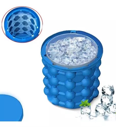 Cubeta Contenedor De Hielos De Silicona Ice Cube 120 Hielos.