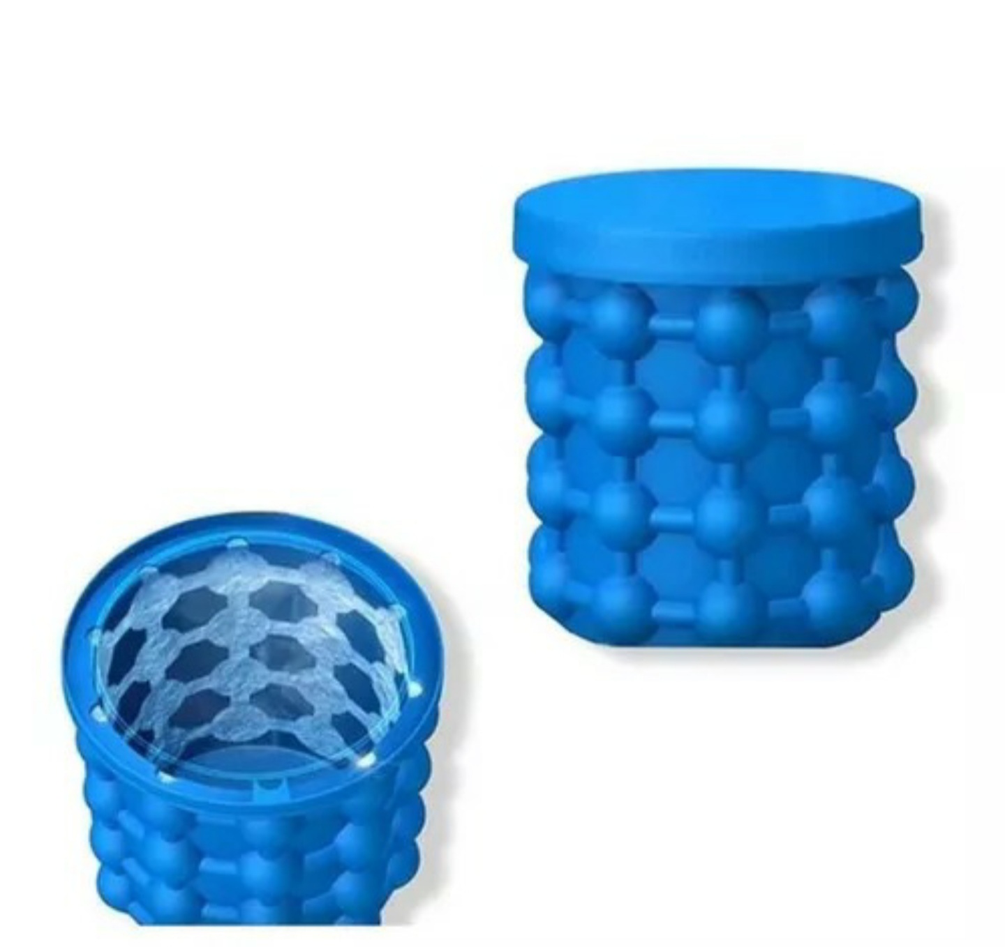 Cubeta Contenedor De Hielos De Silicona Ice Cube 120 Hielos.