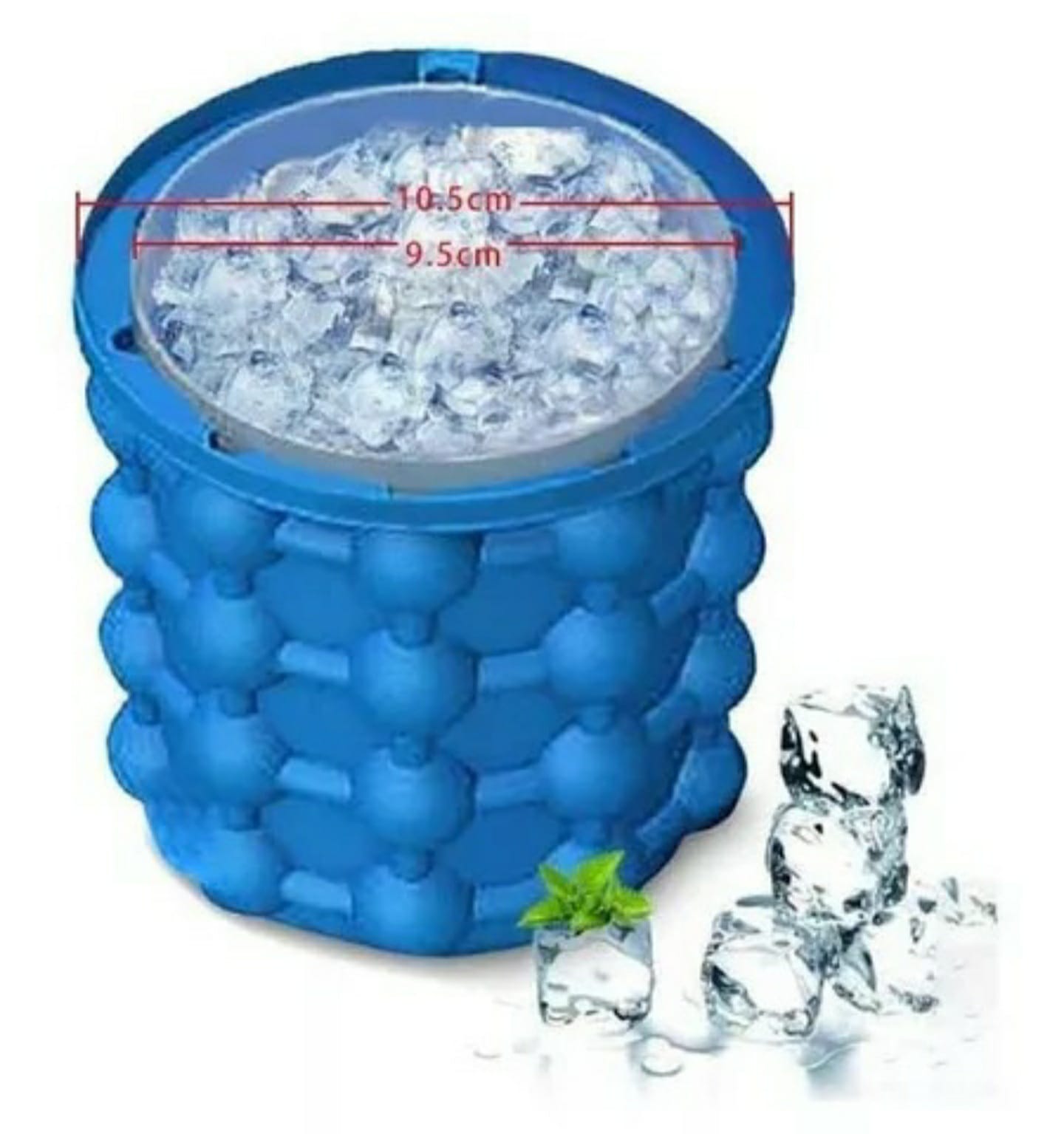 Cubeta Contenedor De Hielos De Silicona Ice Cube 120 Hielos.