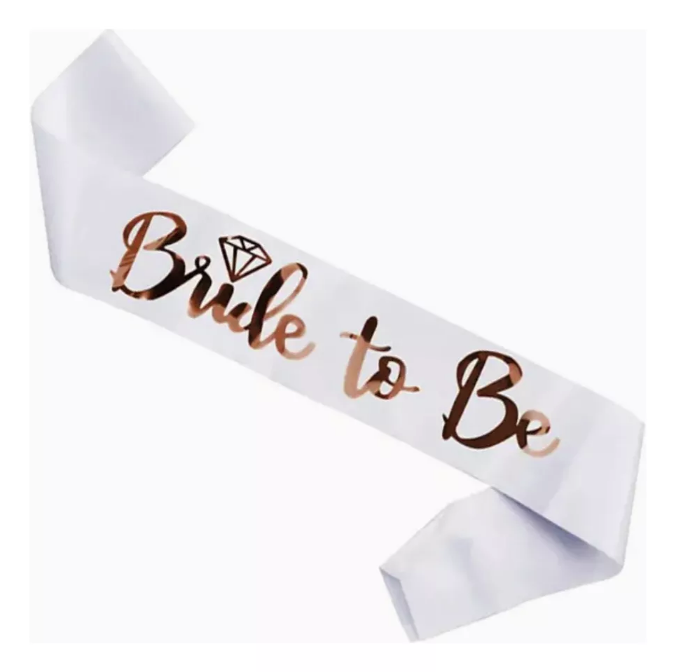 Banda Bride To Be Blanca Para Despedida De Soltera