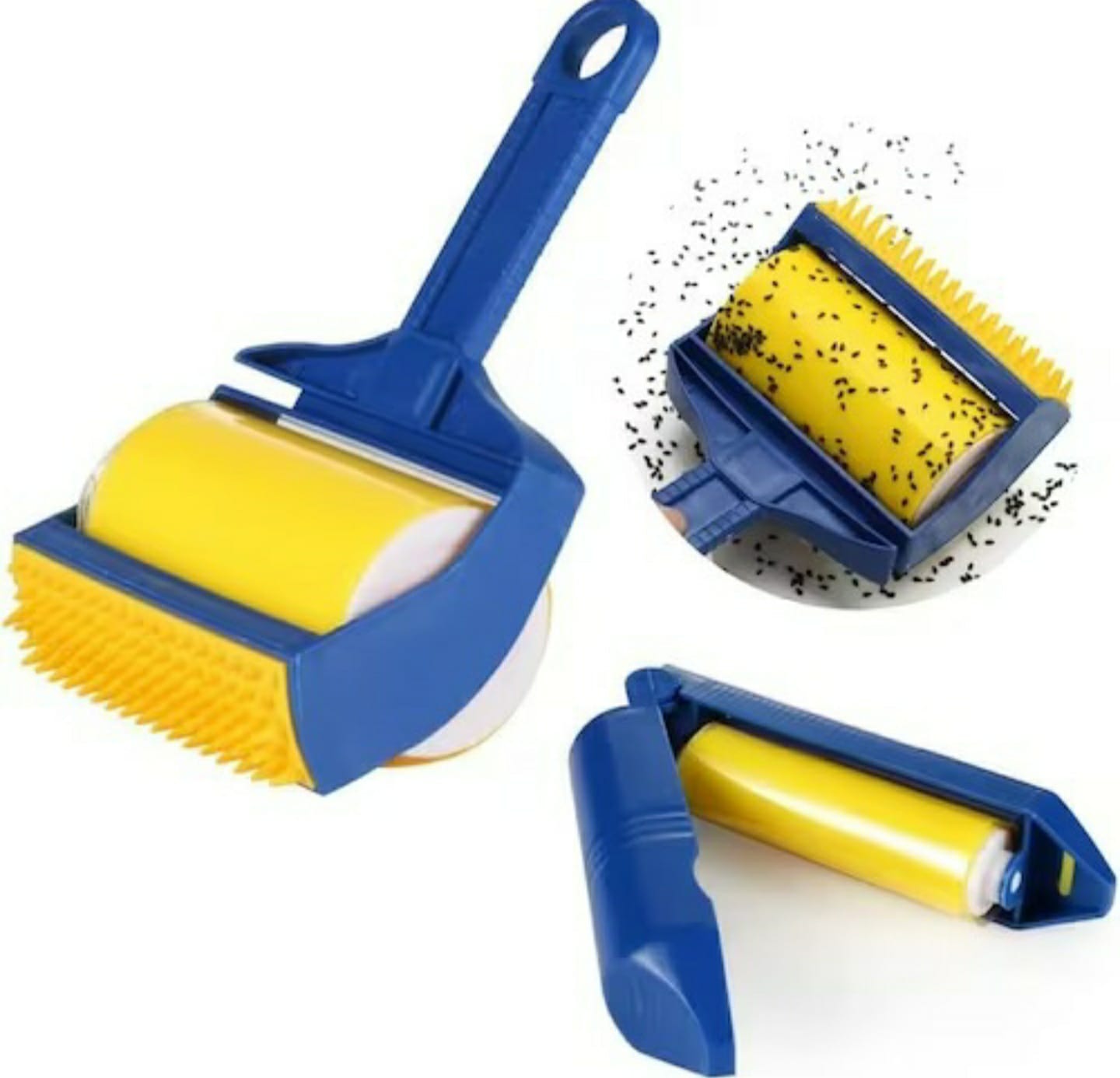 Rodillo Adhesivo Quita Pelusa Removedor De Pelo Lavable.